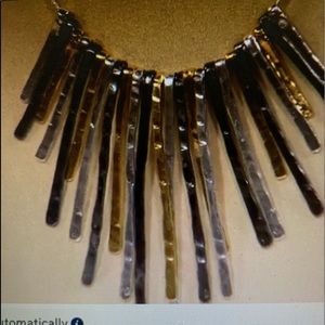 Or PAZ Tri-Color Statement Necklace